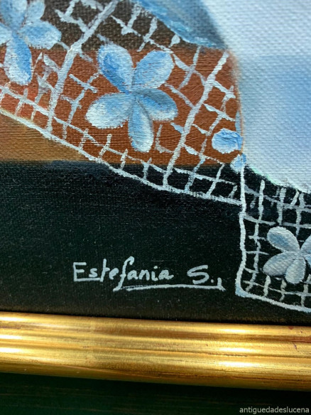 Pareja de bodegones pintados