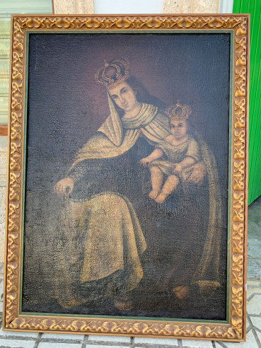 Gran pintura Virgen del Carmen (S.XVII)