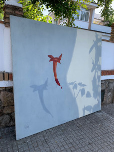 Óleo minimalista, firmado 2