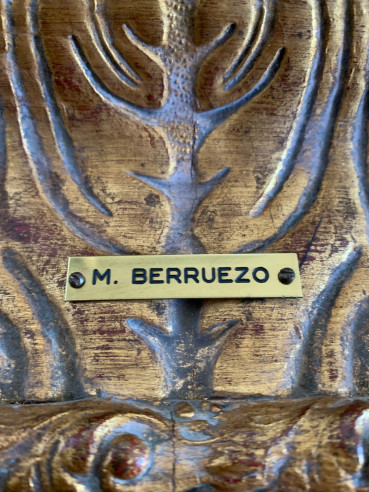 Virgen de Belén pintada sobre cobre (marco...