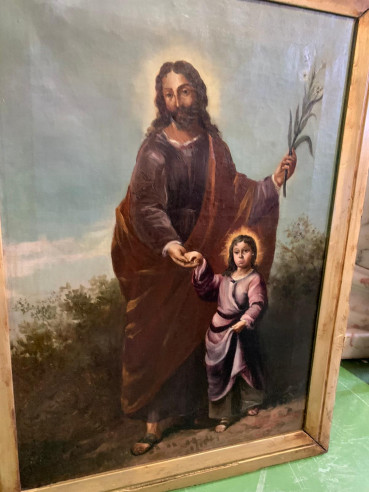 Pintura antigua San José