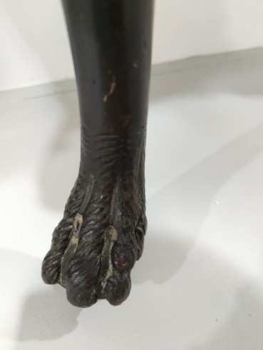 Consola tocador de caoba muy tallada