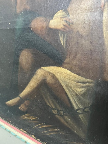 Alegoría o una santa dedicada a obras de...