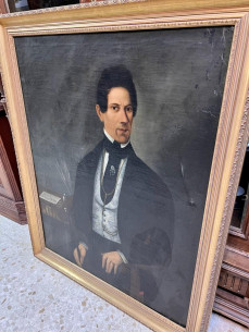 Óleo Retrato Juan De La Fuente (1845) 2