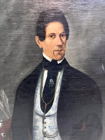 Óleo Retrato Juan De La Fuente (1845)