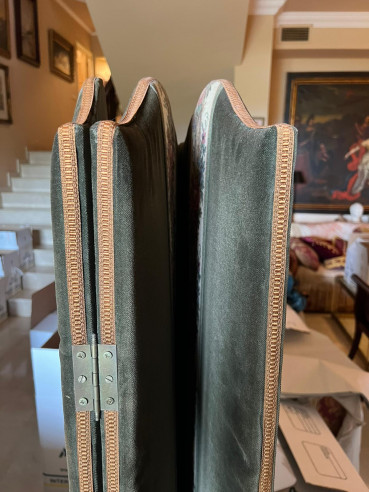 Elegante biombo tapizado