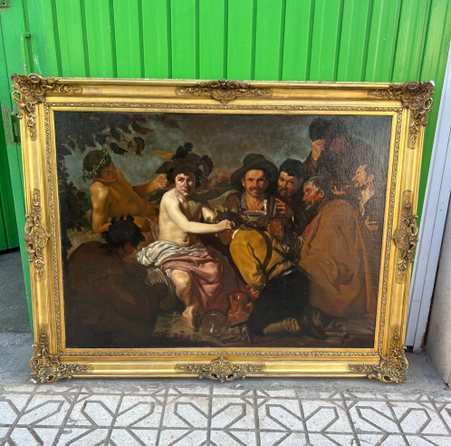 Reproducción de Velázquez: (El triunfo de Baco)