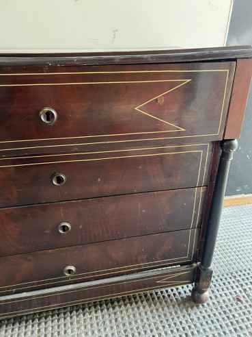 Cómoda Escritorio Valenciana en caoba con...