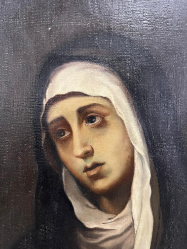 Óleo de Dolorosa fechado 1948