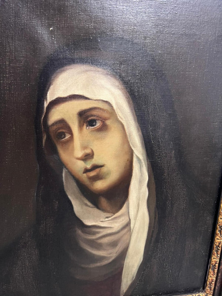 Óleo de Dolorosa fechado 1948
